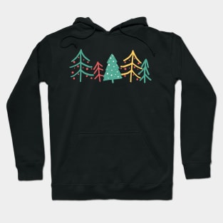 Minimal Christmas Trees Hoodie